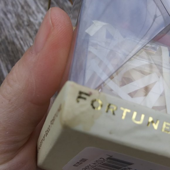 Lenox Silverplated Faux Gold Fortune Cookie Gift Of Love Marriage Proposal - Picture 11 of 15